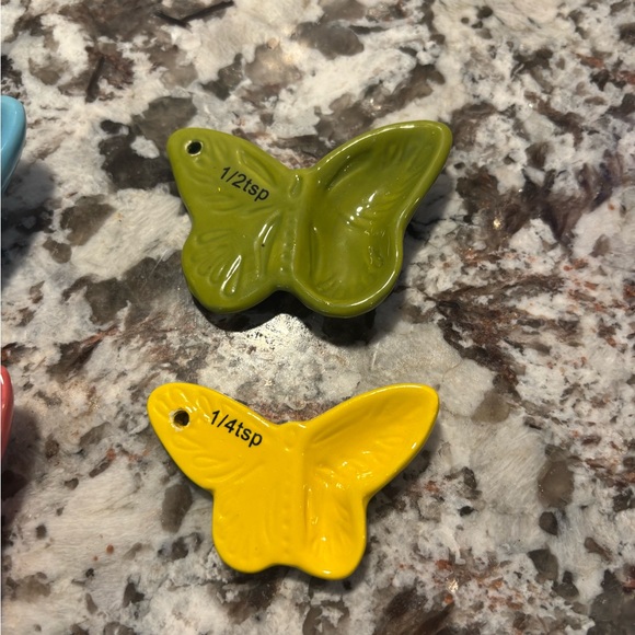 Colorful Ceramic Butterfly Measuring Spoons - Picture 5 of 6